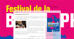 Desktop Screenshot of festivaldelabiographie.com